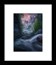 Summer Sunrise Dolomites - Framed Print