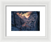 Sun in the Winter - Framed Print