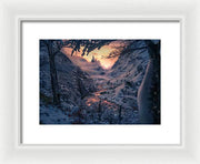 Sun in the Winter - Framed Print