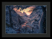 Sun in the Winter - Framed Print