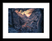 Sun in the Winter - Framed Print