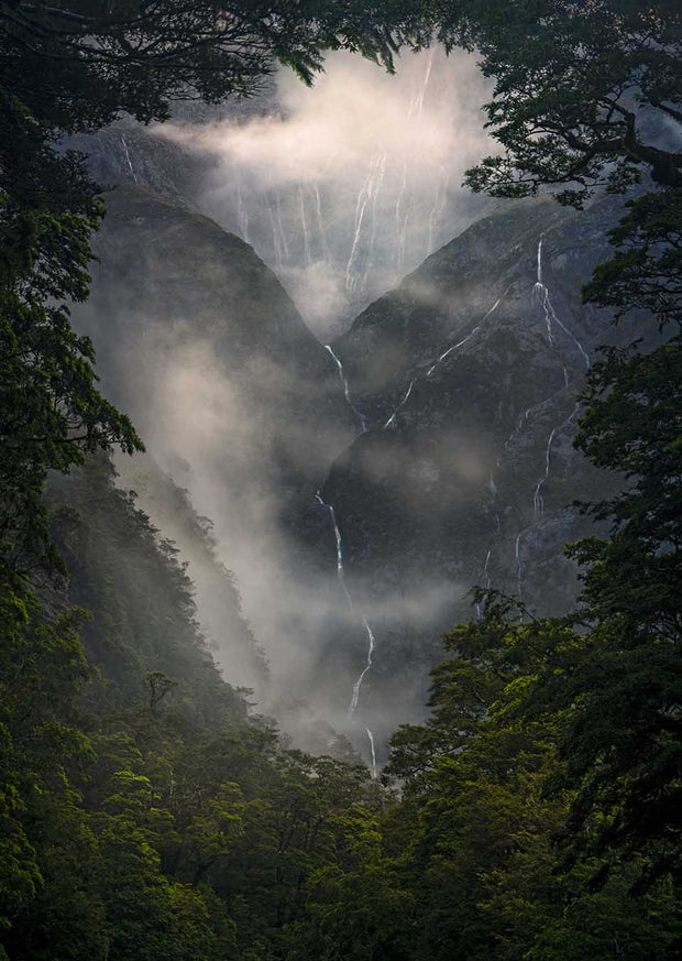 Waterfalls of New Zealand - Metal Print