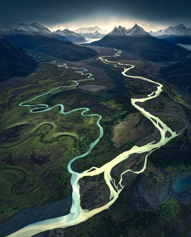 Patagonia Glacier River - Canvas Print