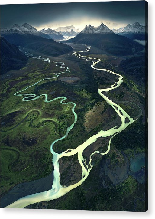 River Aerial - Acrylic Print