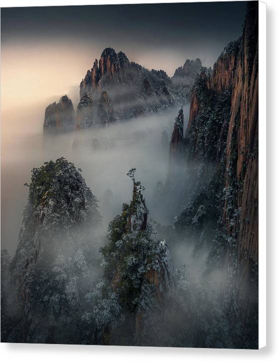 Huangshan Painting - Canvas Print