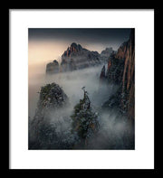 Mountain Tree China - Framed Print