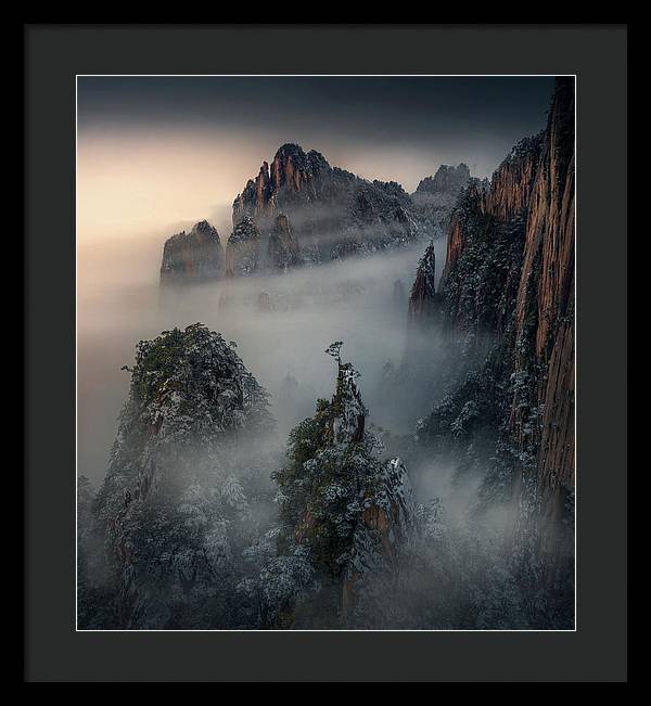 Mountain Tree China - Framed Print