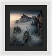 Mountain Tree China - Framed Print