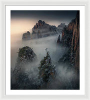 Mountain Tree China - Framed Print