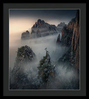 Mountain Tree China - Framed Print