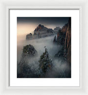 Mountain Tree China - Framed Print