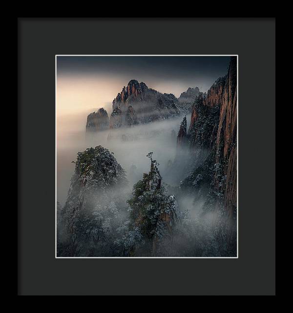 Mountain Tree China - Framed Print