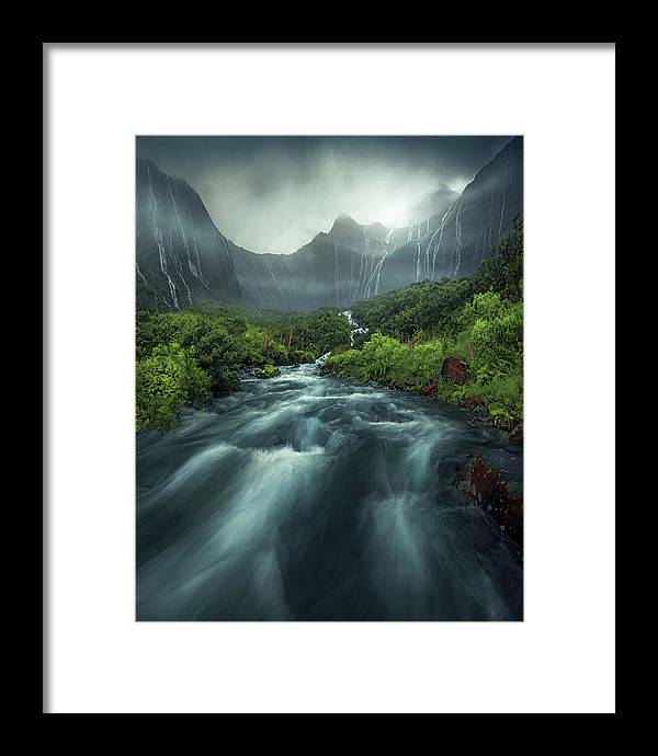 New Zealand Rainy Days - Framed Print