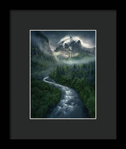 Clouds on the Mountain Forest - Framed Print