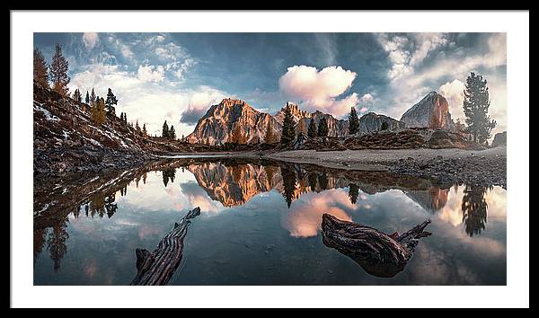 Dolomiti Lake - Framed Print