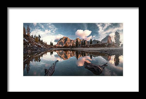Dolomiti Lake - Framed Print