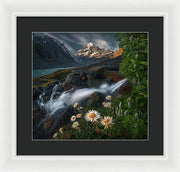 Mount Cook Waterfall - Framed Print
