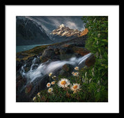 Mount Cook Waterfall - Framed Print