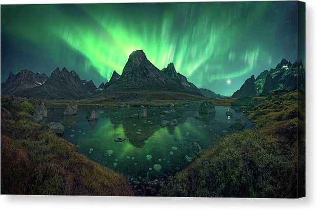 Northern Lights in Greenland - Canvas Print