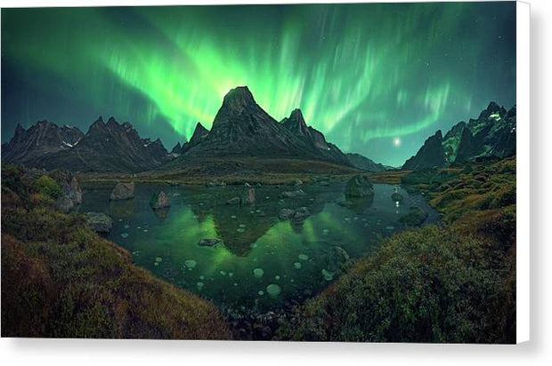 Northern Lights in Greenland - Canvas Print