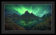 Aurora Panorama - Framed Print