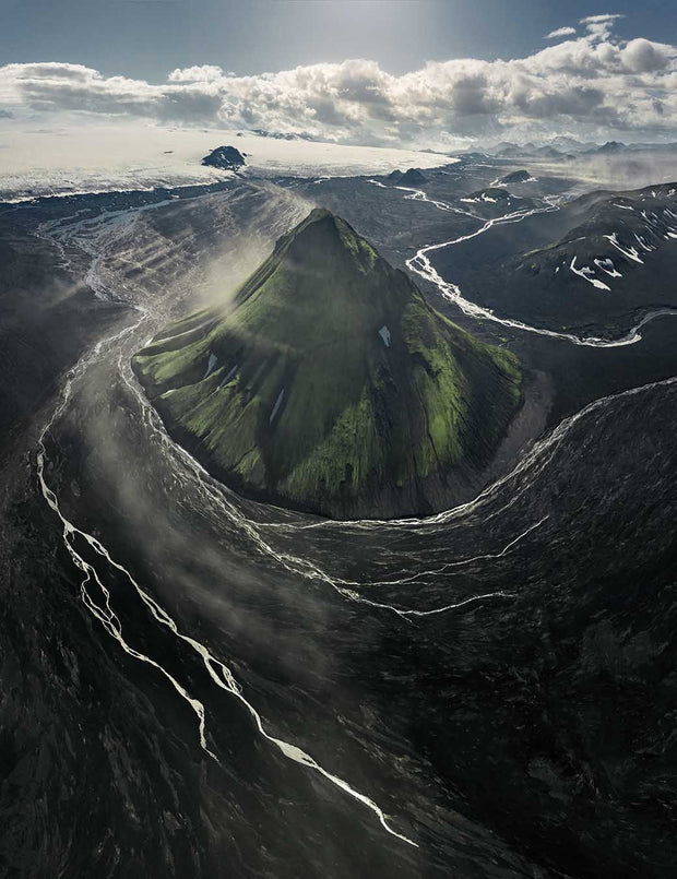 Glacier Volcano - Canvas Print