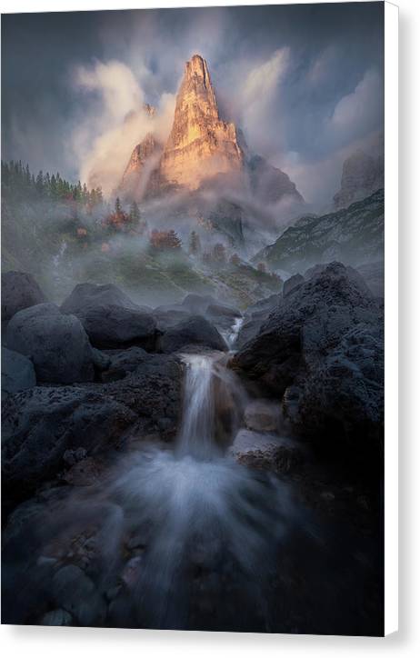 Dolomites River - Canvas Print