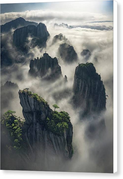 Huangshan Lotus Peak - Canvas Print