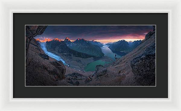 Tasermiut Glacier Landscape - Framed Print