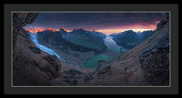 Tasermiut Glacier Landscape - Framed Print