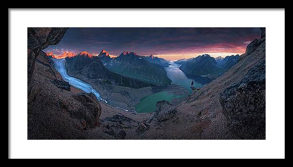 Tasermiut Glacier Landscape - Framed Print