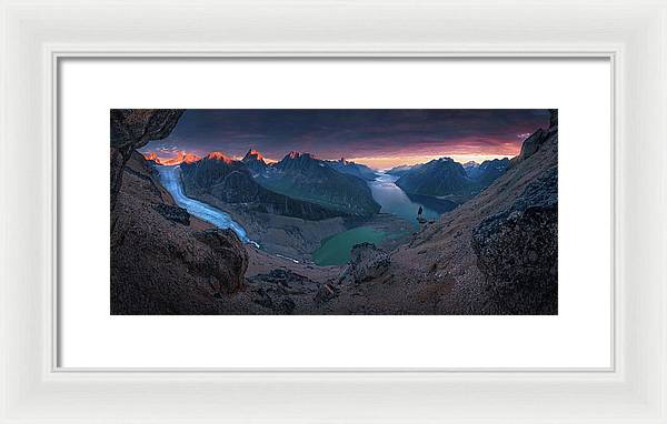 Tasermiut Glacier Landscape - Framed Print