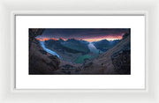 Tasermiut Glacier Landscape - Framed Print