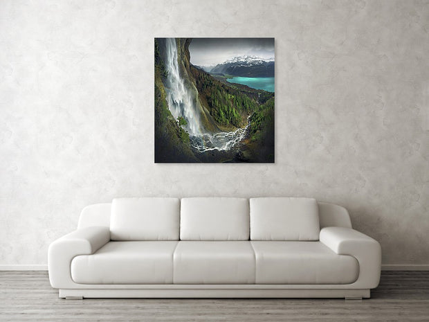 Spring Watertfall Switzerland - Art Print