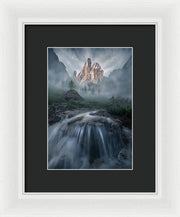 The Misty Mountain - Framed Print