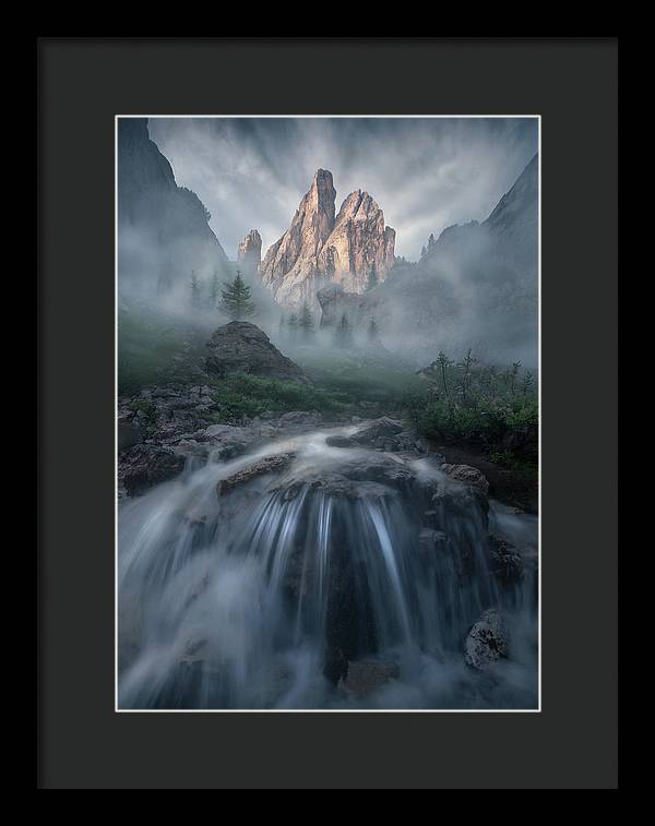 The Misty Mountain - Framed Print