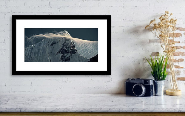 Andes Mountain Cloud Panorama - Framed Print