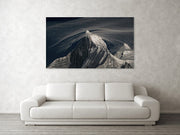 Mountain moving clouds - Acrylic Print