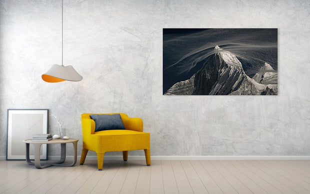 Mountain moving clouds - Acrylic Print