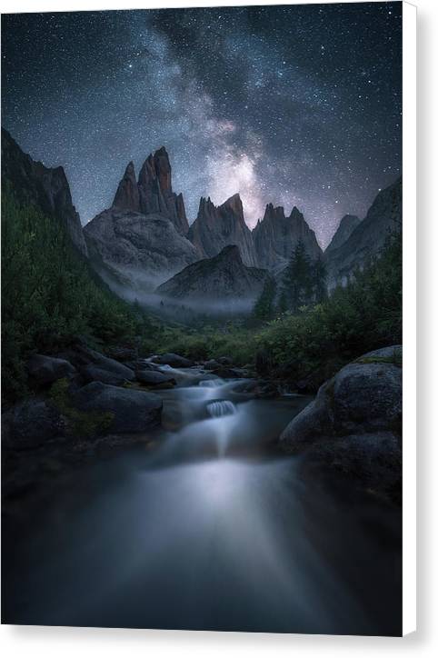 The Mountain Night - Canvas Print