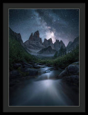 The Mountain Night - Framed Print