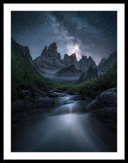 The Mountain Night - Framed Print