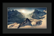 Mountain Panorama Zermatt - Framed Print