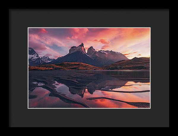 Red Mountain Sunrise - Framed Print