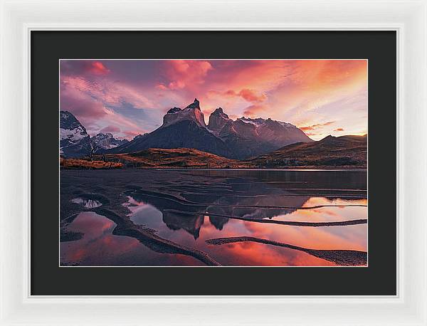 Red Mountain Sunrise - Framed Print