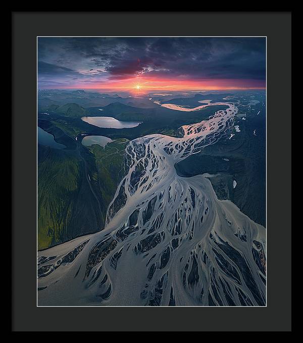 Iceland From the Air - Framed Print