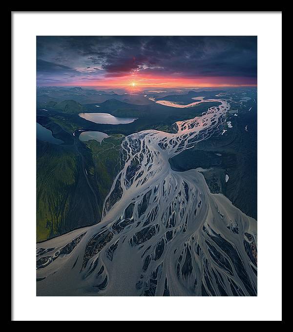 Iceland From the Air - Framed Print