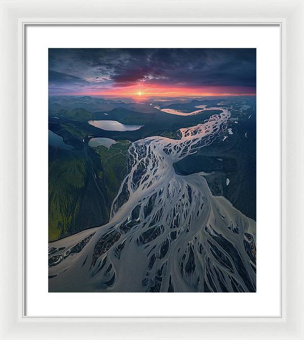 Iceland From the Air - Framed Print