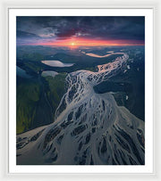 Iceland From the Air - Framed Print