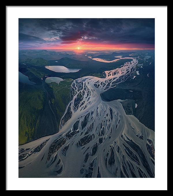 Iceland From the Air - Framed Print